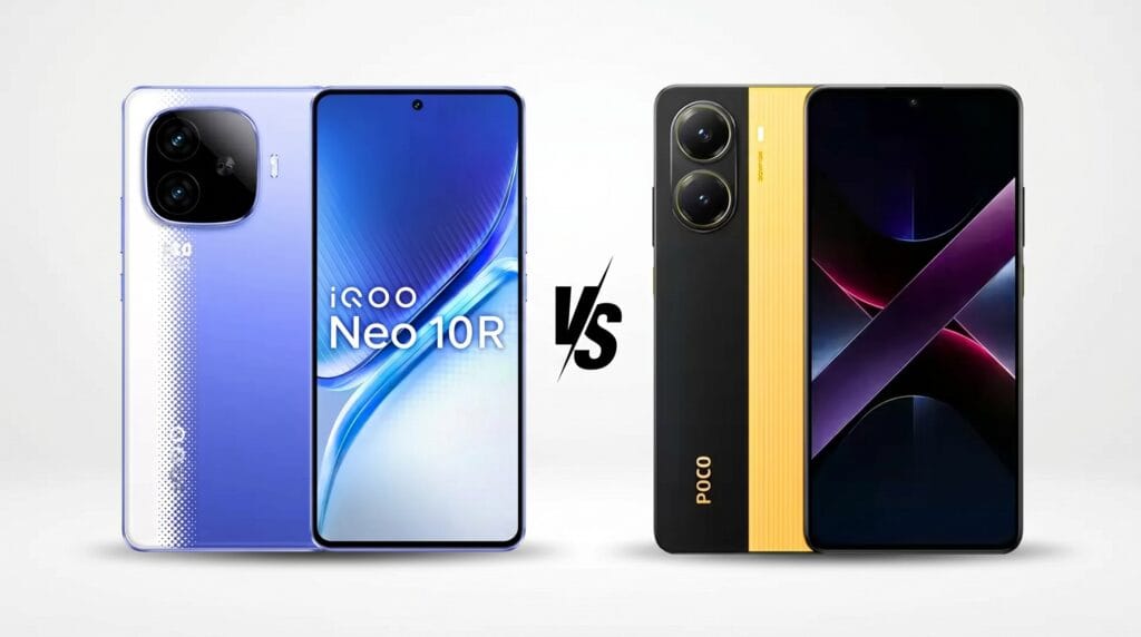 iQOO Neo 10R vs POCO X7 Pro comparison India 2026